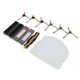 Replacement Accessories Kit for Yeedi Vac 2pro Robot Cleaner Main Side Brush with Filter and Mopping Cloths Set - 45-Degree Angle