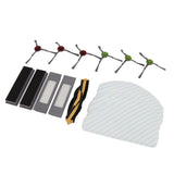 Replacement Accessories Kit for Yeedi Vac 2pro Robot Cleaner Main Side Brush with Filter and Mopping Cloths Set