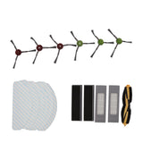 Replacement Accessories Kit for Yeedi Vac 2pro Robot Cleaner Main Side Brush with Filter and Mopping Cloths Set