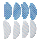 8 Pcs Mop Cloth for DEEBOT OZMO T8 T8aivi N8pro Plus Vacuum Cleaner Replacement Parts Cleaning Pads Microfiber Mop - Close-Up Angle