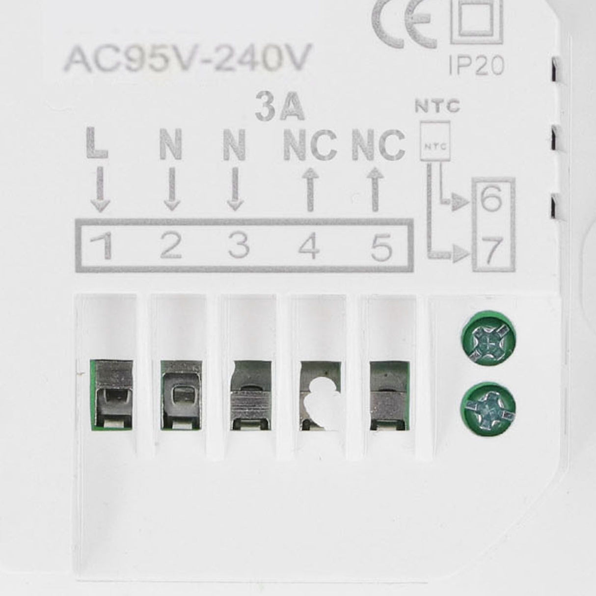 3A Water Heating Thermostat with LCD ABS Intelligent Temperature Controller for Home 95‑240V
