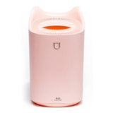 2L Air Humidifier USB Deep Hydration Fine Spout Multifunction Desk Humidifier Ambient Light for Office Pink