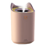 2L Air Humidifier USB Deep Hydration Fine Spout Multifunction Desk Humidifier Ambient Light for Office Pink - Top-Down View
