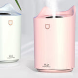 2L Air Humidifier USB Deep Hydration Fine Spout Multifunction Desk Humidifier Ambient Light for Office Pink