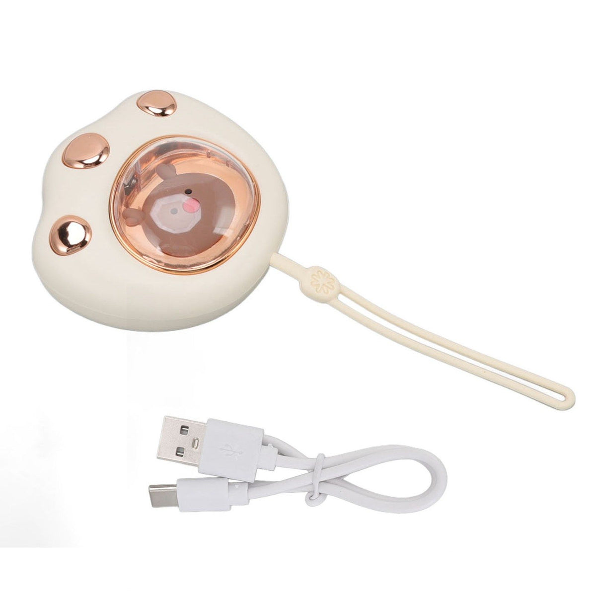 Rechargeable Hand Warmer Cat Paw 5W 5V 1A USB Charging 2 Levels Adjustable Quick Heat Hand Warmer Power Bank