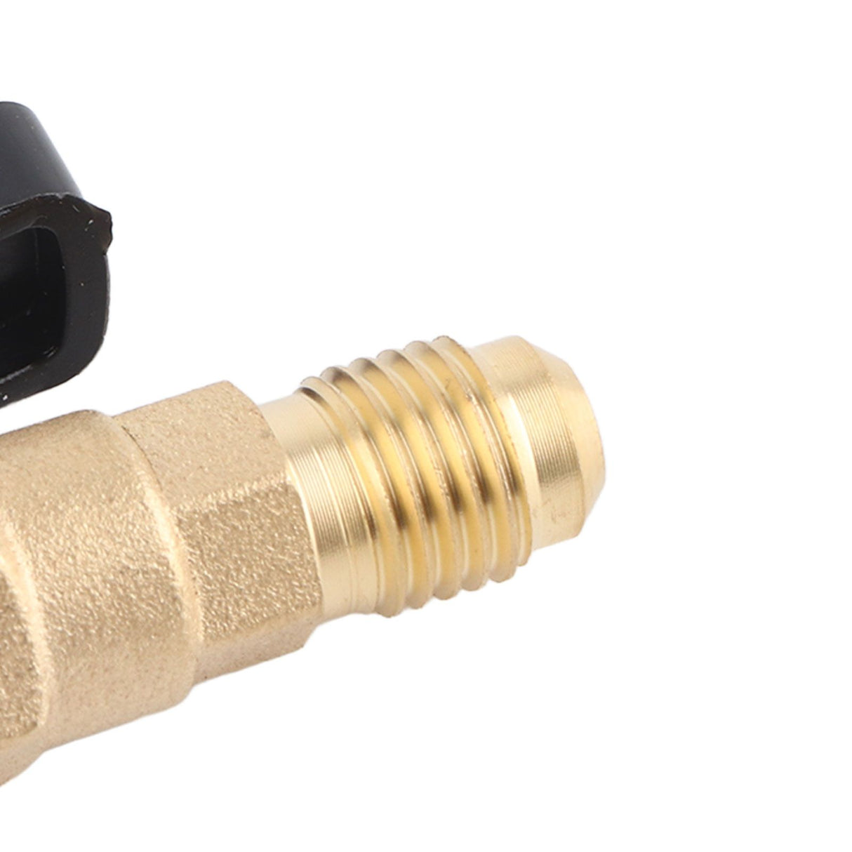 AC Air Conditioning Refrigeration Valve Refrigerant Liquid Hose Ball Valve Adapter Yellow
