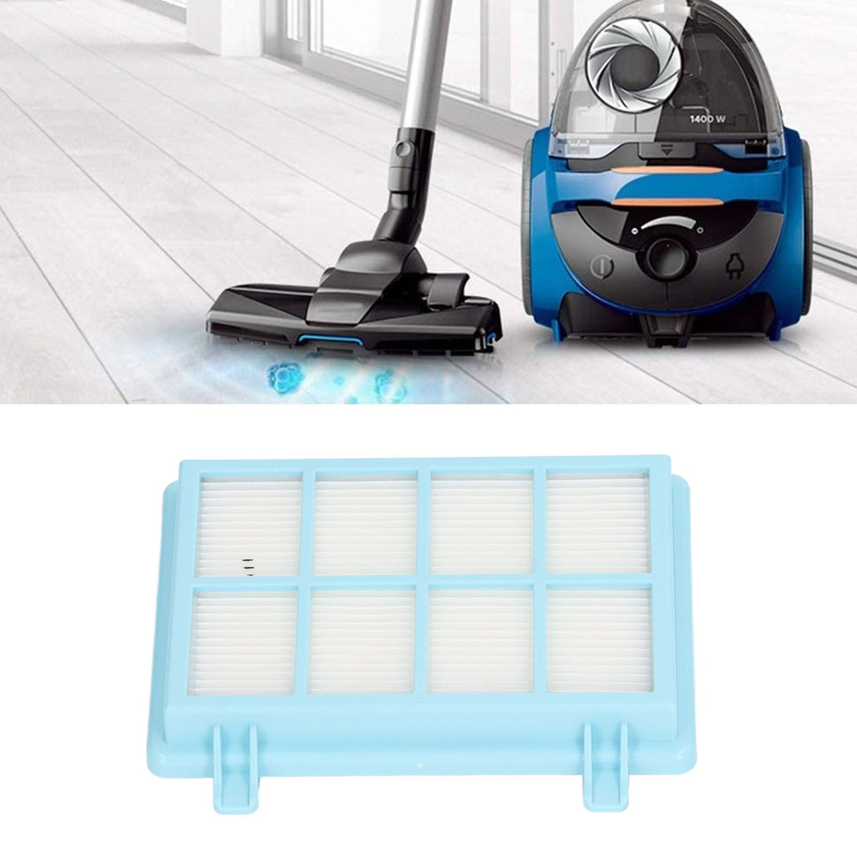 Vacuum Cleaner Rear Filter ABS High Efficiency Particulate Air Vacuum Cleaner Replacement Parts For PHILIPS FC9331