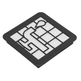 Vacuum Cleaner Filter ABS Sponge Vacuum Cleaner Screen Replacement for PHILIPS FC9331 9332 8010 - Top-Down View