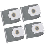 4 Pieces Vacuum Cleaner Dust Bags Replacement Non Woven Fabric Dust Collection Bag for Philips FC9071 FC8134 FC8613 FC8614 - Close-Up Angle