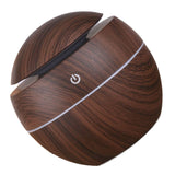 Wood Grain Humidifier Compact Portable 5V 2W USB Humidifier for Bedrooms Living Rooms Office Car - Side View