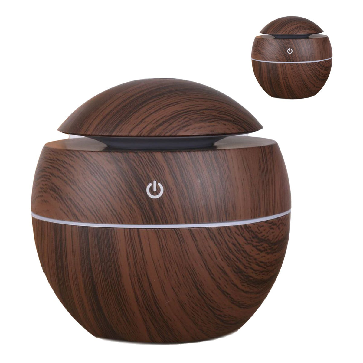 Wood Grain Humidifier Compact Portable 5V 2W USB Humidifier for Bedrooms Living Rooms Office Car