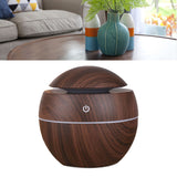 Wood Grain Humidifier Compact Portable 5V 2W USB Humidifier for Bedrooms Living Rooms Office Car