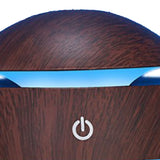 Wood Grain Humidifier Compact Portable 5V 2W USB Humidifier for Bedrooms Living Rooms Office Car