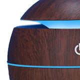Wood Grain Humidifier Compact Portable 5V 2W USB Humidifier for Bedrooms Living Rooms Office Car - Low Angle