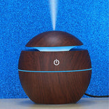 Wood Grain Humidifier Compact Portable 5V 2W USB Humidifier for Bedrooms Living Rooms Office Car