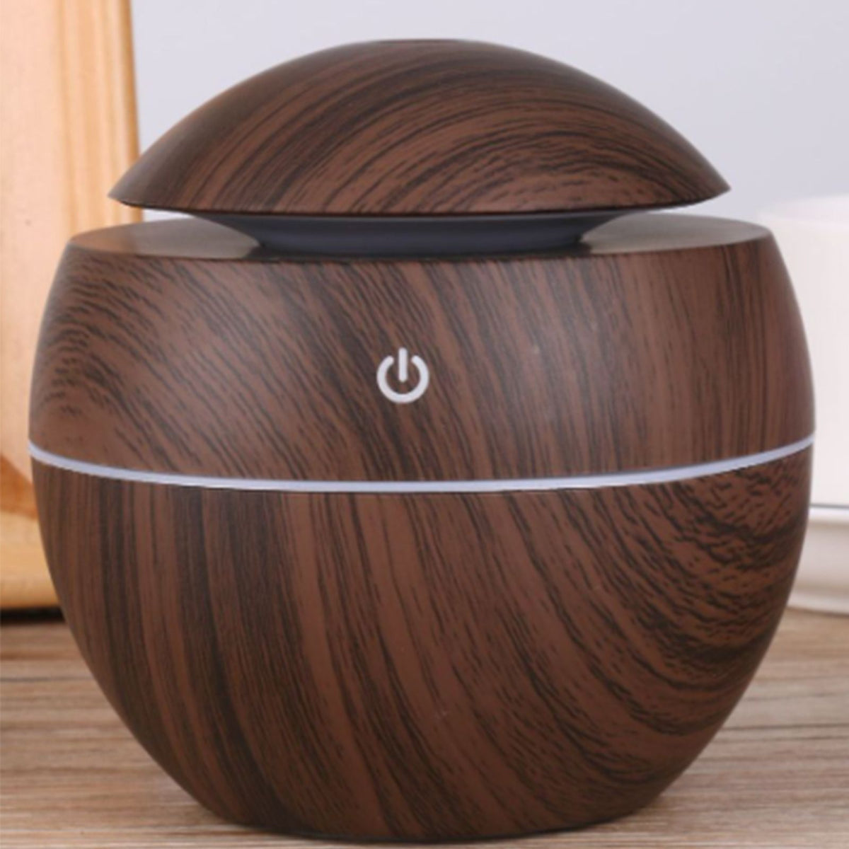 Wood Grain Humidifier Compact Portable 5V 2W USB Humidifier for Bedrooms Living Rooms Office Car
