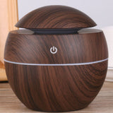 Wood Grain Humidifier Compact Portable 5V 2W USB Humidifier for Bedrooms Living Rooms Office Car