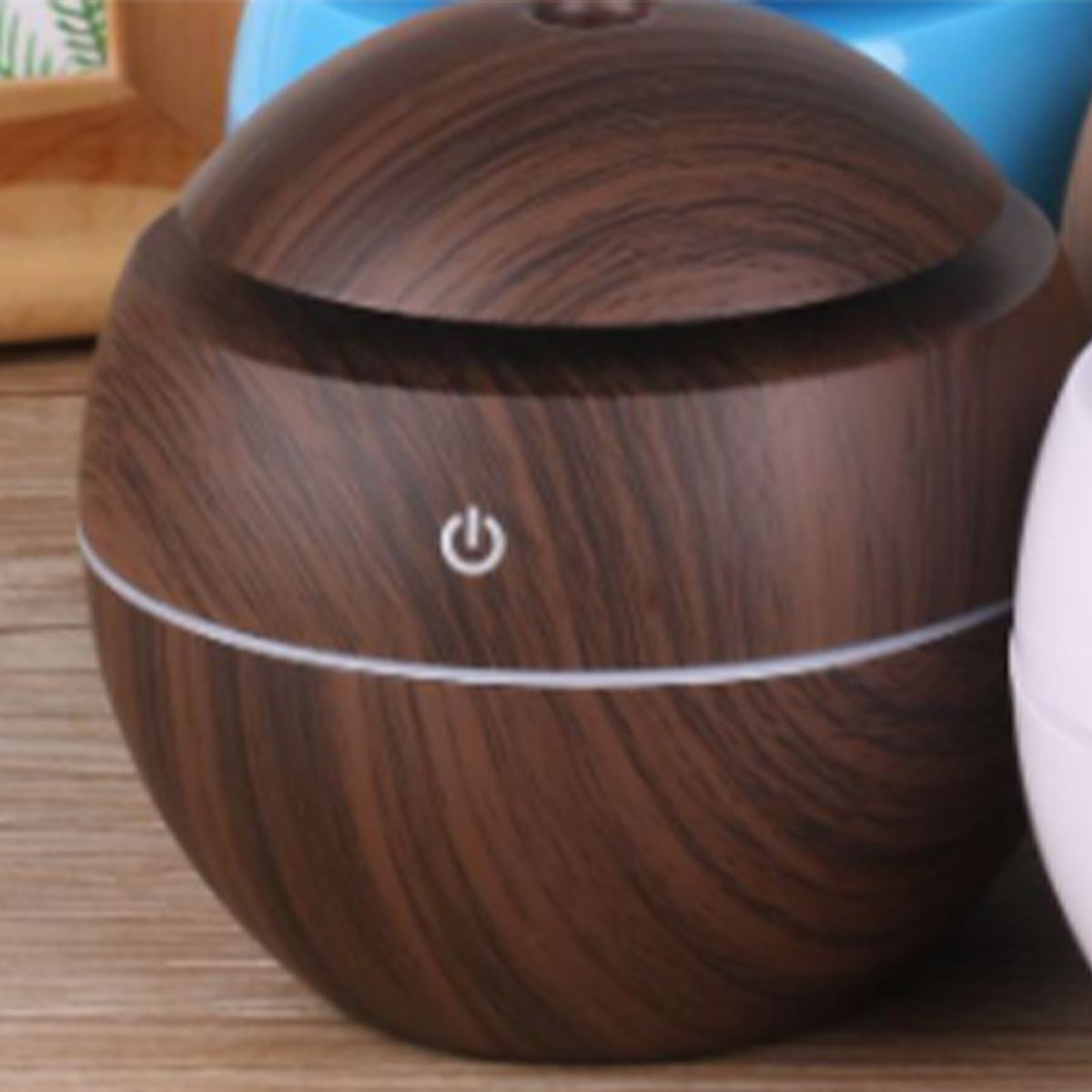 Wood Grain Humidifier Compact Portable 5V 2W USB Humidifier for Bedrooms Living Rooms Office Car