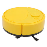 Robot Vacuum Cleaner Multifunctional USB Charging Mini Smart Sweeping Robot for Wooden Flooring Tile Carpet Yellow - Close-Up Angle