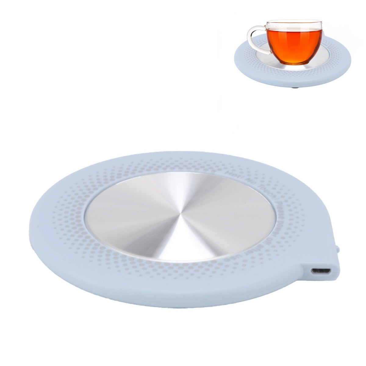 Coffee Mug Desk Warmer 55°C Constant Temperature Electric Cup Wamer Portable USB Fast Heating Coffee Warmer Blue