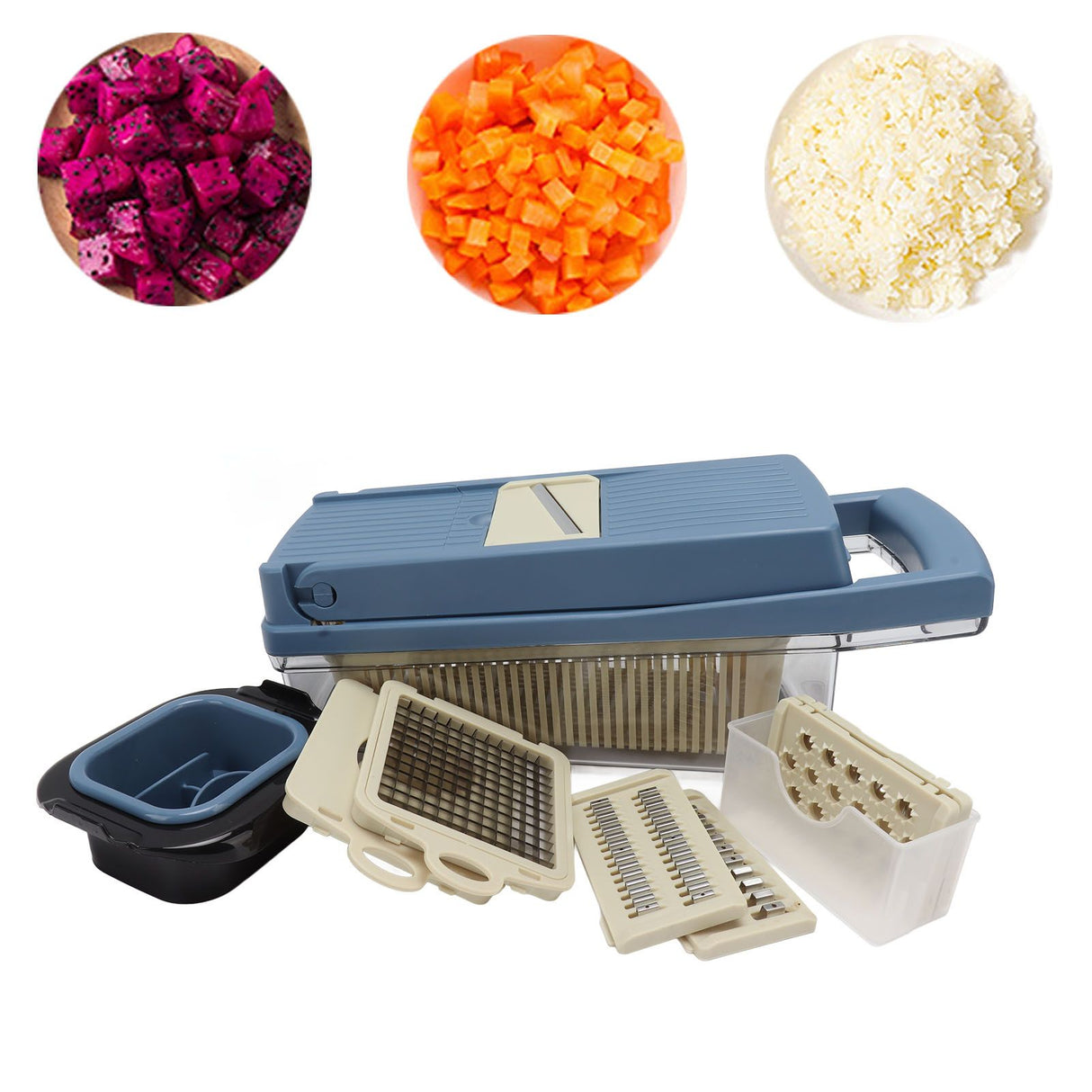 Vegetable Chopper Detachable Easy to Assemble Chopper Vegetable Cutter Food Chopper for Fruit