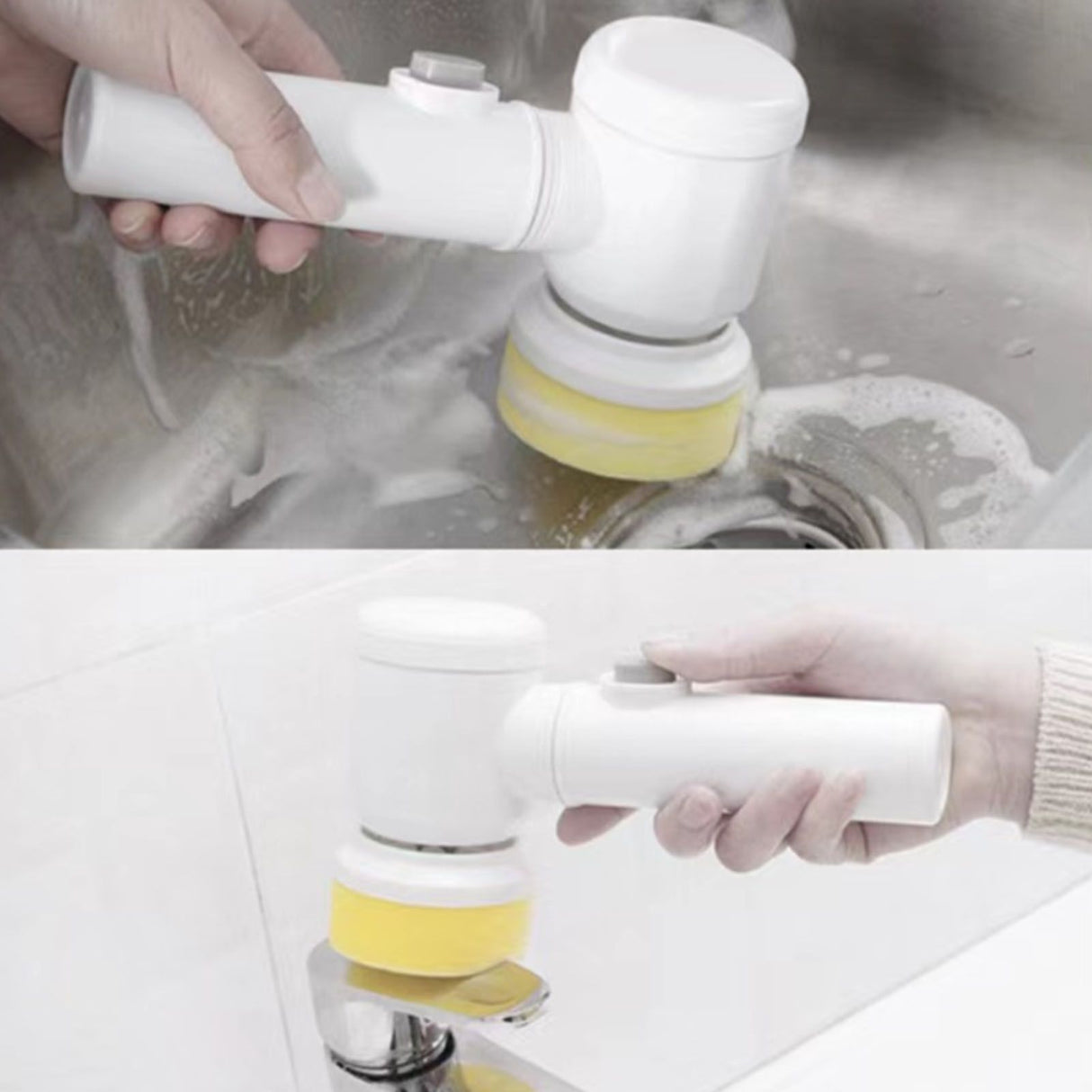 Electric Spin Scrubber Professional Cordless USB Rechargeable Automatic Handheld Cleaning Brush for Bathroom Kitchen