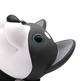 Cartoon Door Stopper Cute Animal Shaped Punch Free Decorative Door Wedge for Home Office Gray Dog - Rear View