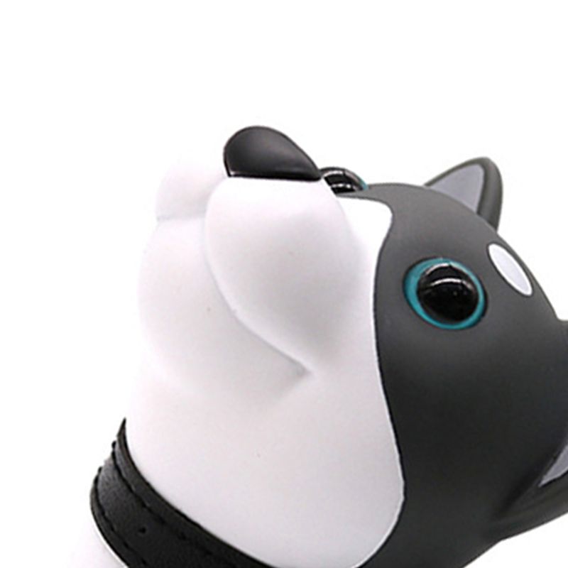Cartoon Door Stopper Cute Animal Shaped Punch Free Decorative Door Wedge for Home Office Gray Dog