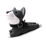 Cartoon Door Stopper Cute Animal Shaped Punch Free Decorative Door Wedge for Home Office Gray Dog