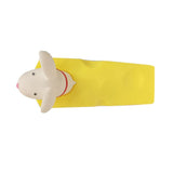 Cartoon Door Stopper Cute Animal Shaped Punch Free Decorative Door Wedge for Home Office White Mouse