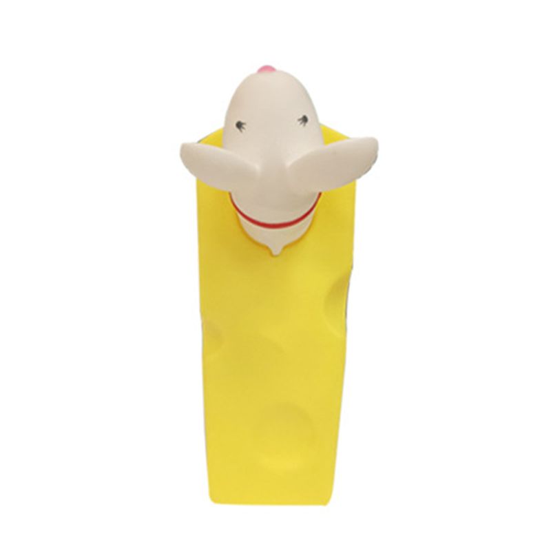 Cartoon Door Stopper Cute Animal Shaped Punch Free Decorative Door Wedge for Home Office White Mouse