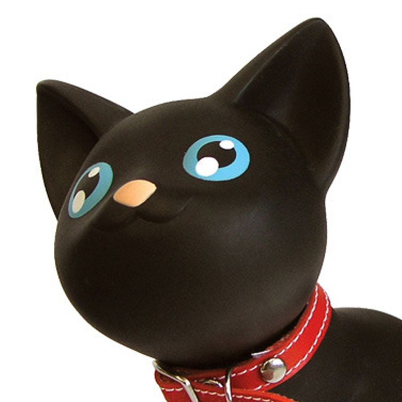 Cartoon Door Stopper Cute Animal Shaped Punch Free Decorative Door Wedge for Home Office Black Cat