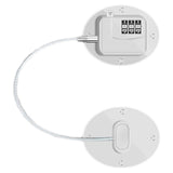 Refrigerator Lock Combination Design Strong Metal ABS Multifunction Freezer Lock for Cabinet Window Door FQ1 White