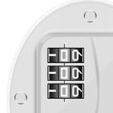 Refrigerator Lock Combination Design Strong Metal ABS Multifunction Freezer Lock for Cabinet Window Door FQ1 White - 45-Degree Angle