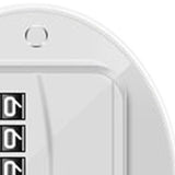 Refrigerator Lock Combination Design Strong Metal ABS Multifunction Freezer Lock for Cabinet Window Door FQ1 White