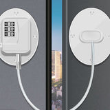Refrigerator Lock Combination Design Strong Metal ABS Multifunction Freezer Lock for Cabinet Window Door FQ1 White