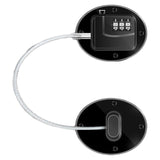 Refrigerator Lock Combination Design Strong Metal ABS Multifunction Freezer Lock for Cabinet Window Door FQ1 Black