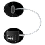 Refrigerator Lock Combination Design Strong Metal ABS Multifunction Freezer Lock for Cabinet Window Door FQ1 Black - Top-Down View