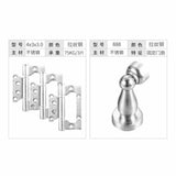 Keyed Entry Door Lock Silent Double Latch Irregular Stainless Steel Door Handle Lock for Bedroom Hotel Balcony