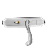 Stainless Steel Handle Door Lock Mechanical Magnetic Security Entry Lever Lock for Bedroom Hotel Balcony