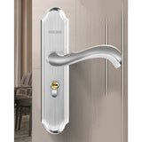 Stainless Steel Handle Door Lock Mechanical Magnetic Security Entry Lever Lock for Bedroom Hotel Balcony - 45-Degree Angle