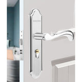 Stainless Steel Handle Door Lock Mechanical Magnetic Security Entry Lever Lock for Bedroom Hotel Balcony