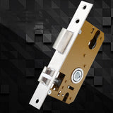 Stainless Steel Handle Door Lock Mechanical Magnetic Security Entry Lever Lock for Bedroom Hotel Balcony