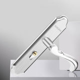 Stainless Steel Handle Door Lock Mechanical Magnetic Security Entry Lever Lock for Bedroom Hotel Balcony - Extra Image