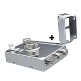 Household Lock Exterior Door Padlocks Gate Insurance Household Lock Kit Vintage Style with Deadbolt Cylinder Key Left Open - Front View