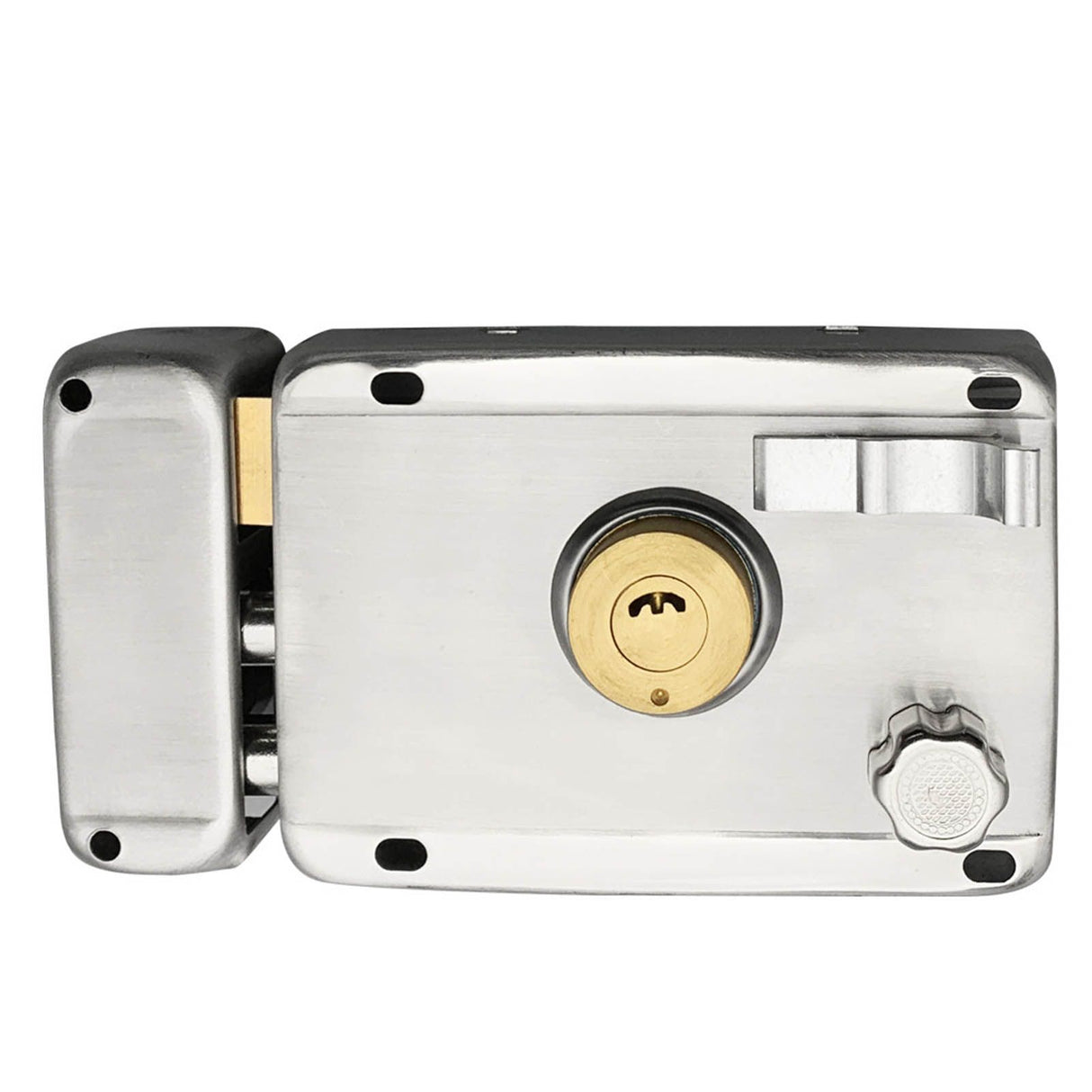 Household Lock Exterior Door Padlocks Gate Insurance Household Lock Kit Vintage Style with Deadbolt Cylinder Key Left Open