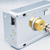Household Lock Exterior Door Padlocks Gate Insurance Household Lock Kit Vintage Style with Deadbolt Cylinder Key Left Open