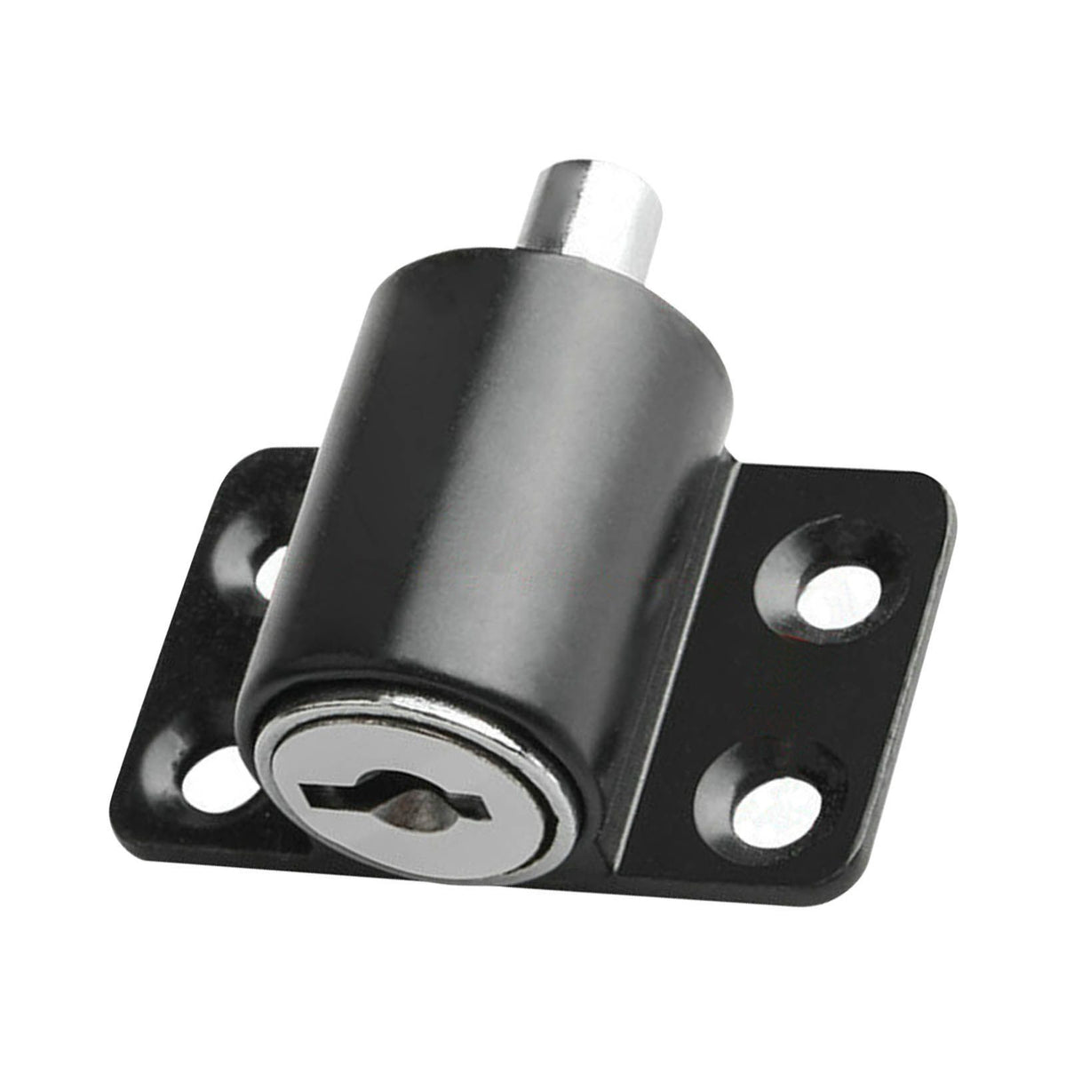 Door Security Lock Anti Theft Alloy Paint Surface with Keys Window Bolt for Home Cabinets Black