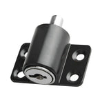Door Security Lock Anti Theft Alloy Paint Surface with Keys Window Bolt for Home Cabinets Black