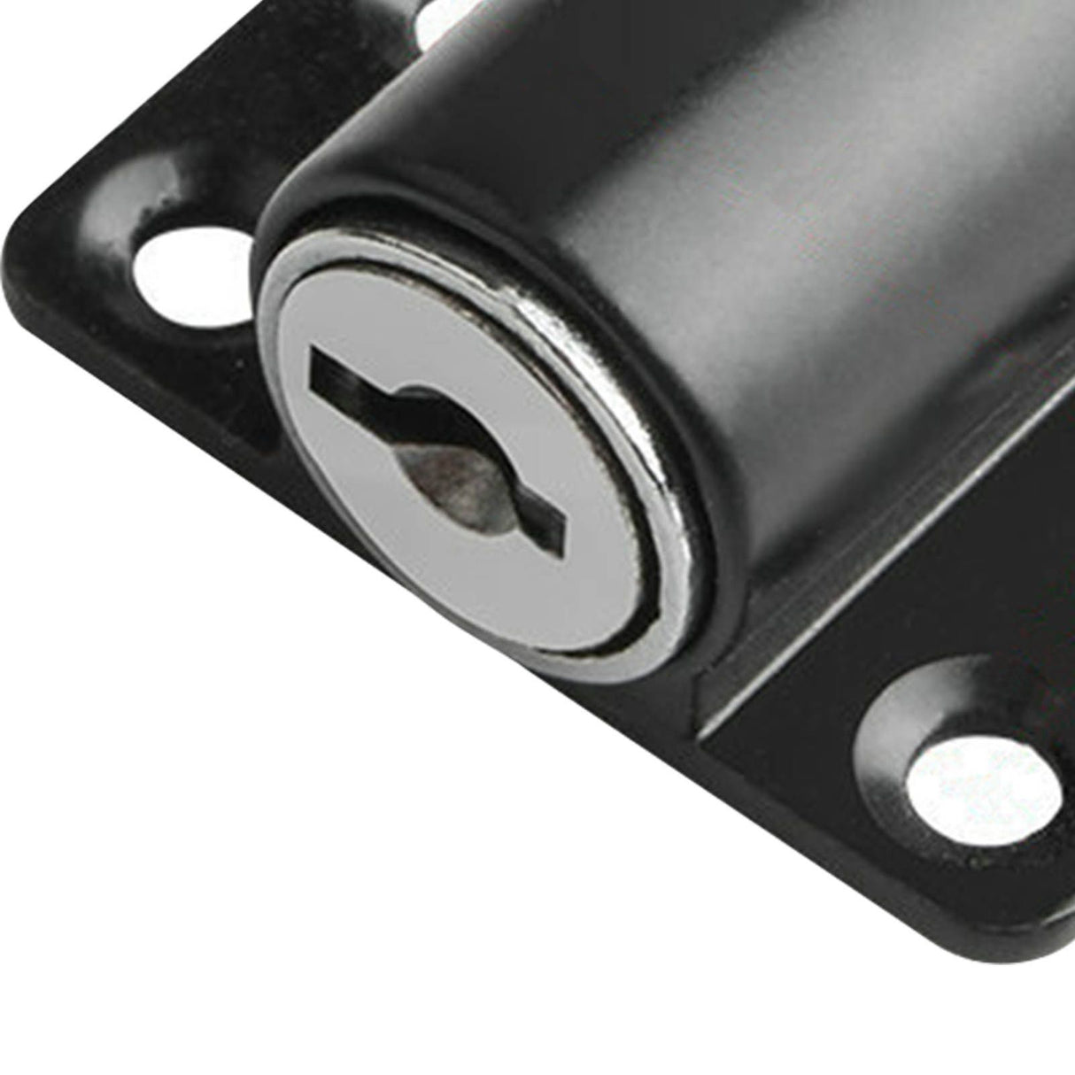 Door Security Lock Anti Theft Alloy Paint Surface with Keys Window Bolt for Home Cabinets Black